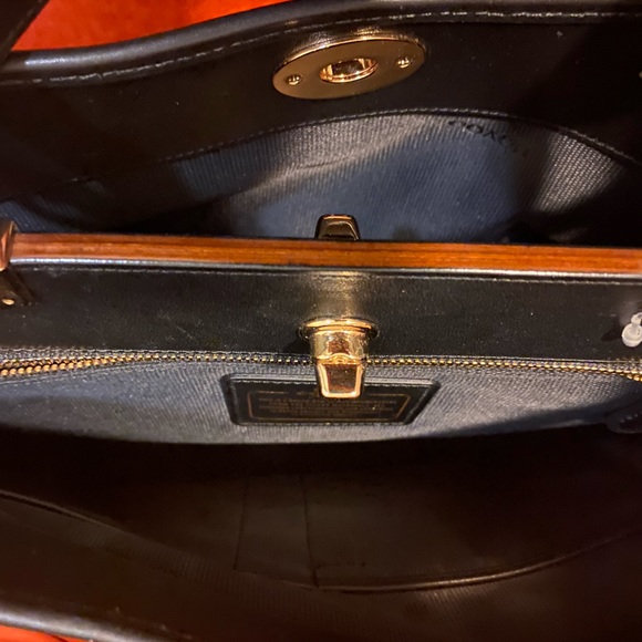 Coach Women’s Handbag Satchel/Shoulder Gramercy Calf Hair Leather Zebra Stripe - Picture 6 of 13